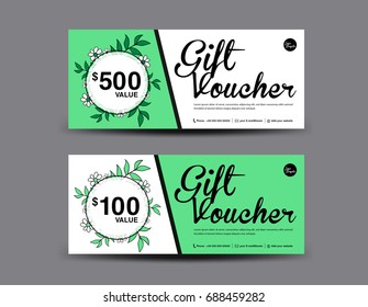 Gift Voucher Template Spa Hotel Resort Stock Vector (Royalty Free ...