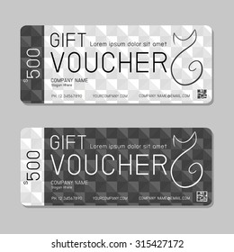 Gift voucher template and modern pattern. Voucher template with premium pattern, gift Voucher template with colorful pattern. bright concept. Vector illustration