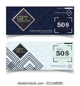 Gift Voucher template with premium pattern.