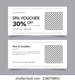 Gift Voucher Template Promotion Sale for Business, Gift Certificate Discount Vector Layout, Creative Coupon Template Design, Simple Voucher Card Vector Illustration