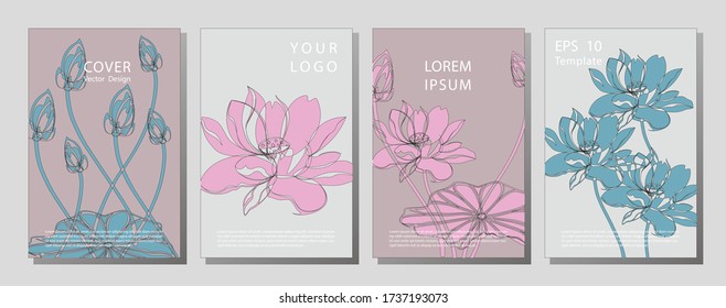 Gift Voucher template for Spa, Hotel Resort, Vector illustration. Wellness brochure template - for relaxation, healthcare, medical topics.