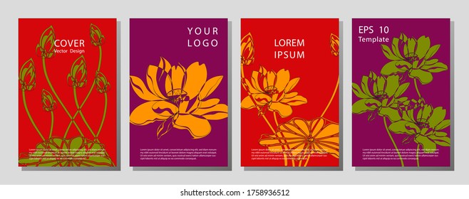 Gift Voucher template for Spa, Hotel Resort, Vector illustration. Wellness brochure template - for relaxation, healthcare, medical topics.
