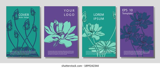 Gift Voucher template for Spa, Hotel Resort, Vector illustration. Wellness brochure template - for relaxation, healthcare, medical topics.