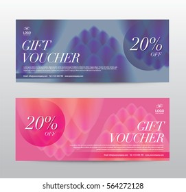 Gift Voucher template for Spa, Hotel Resort, Vector illustration