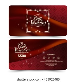 Gift Voucher template template thai style