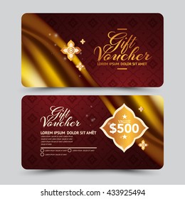 Gift Voucher template thai style