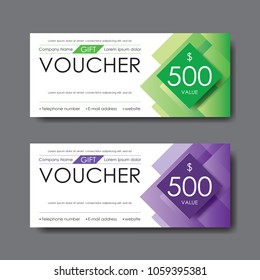 gift voucher template, vector