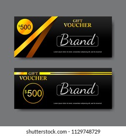 gift voucher template, vector
