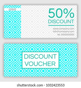 Gift voucher template. Vector illustration