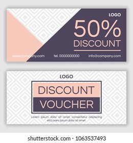 Gift voucher template. Vector illustration
