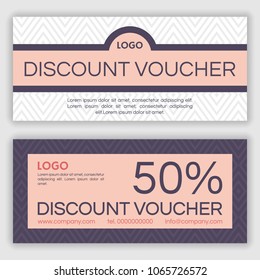 Gift voucher template. Vector illustration