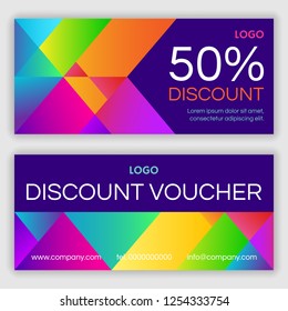 Gift voucher template. Vector illustration