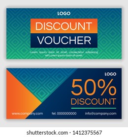 Gift voucher template. Vector illustration