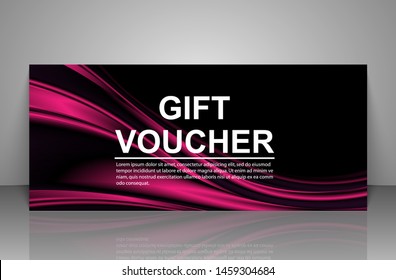 Gift voucher template. Vector illustration.