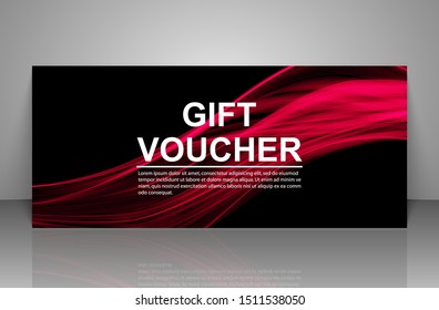 Gift voucher template. Vector illustration. 