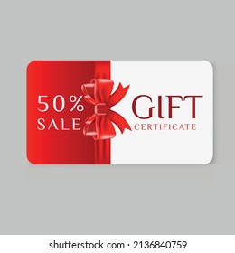  Gift voucher template. Vector illustration