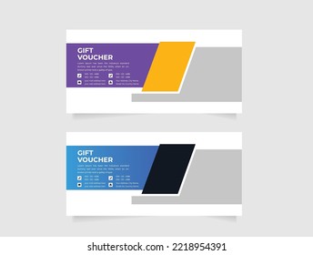 Ilustración de vectores de plantilla de cupón de regalo para su empresa