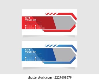 Ilustración de vectores de plantilla de cupón de regalo para su empresa