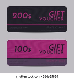 Gift Voucher template - Vector illustration