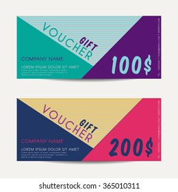 Gift Voucher template - Vector illustration

