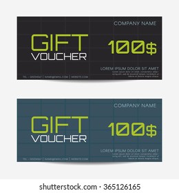 Gift Voucher template - Vector illustration
