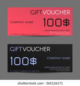 Gift Voucher template - Vector illustration
