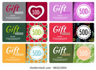 Gift Voucher Template Vector Illustration for Your Business EPS10