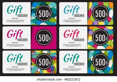 Gift Voucher Template Vector Illustration for Your Business EPS10