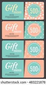 Gift Voucher Template Vector Illustration for Your Business EPS10