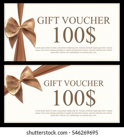 Gift Voucher Template Vector Illustration for Your Business EPS10