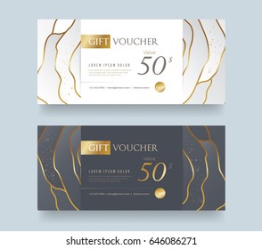 Gift voucher template .Vector illustration