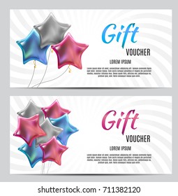 Gift Voucher Template Vector Illustration for Your Business EPS10