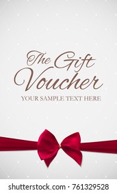 Gift Voucher Template Vector Illustration for Your Business EPS10