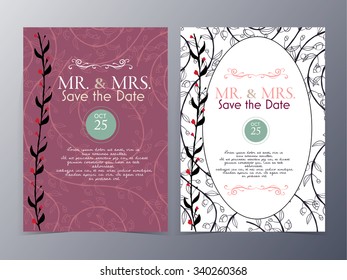 Gift voucher template with vintage hand drawn  pattern ,classic premium style vector illustration

