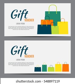Gift Voucher Template For Your Business. Vector Illustration EPS10