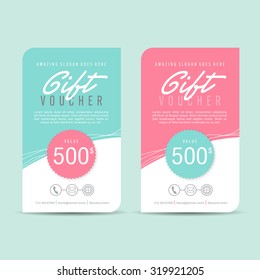 Gift voucher template,gift voucher certificate coupon design template,
Collection gift certificate business card banner calling card poster,Vector illustration