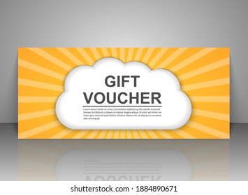Gift voucher templates, discount certificates. Vector illustration of coupons. Promotional card.