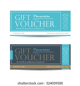 Gift voucher template,Vector illustration