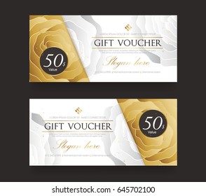 Gift voucher template.Vector illustration