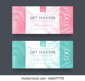 Gift voucher template.Vector illustration