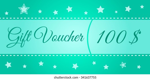 Gift voucher vector