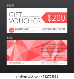 Gift Voucher Vector background for banner, poster, flyer
