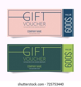 Gift Voucher Vector background for banner, poster, flyer