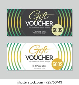 Gift Voucher Vector background for banner, poster, flyer