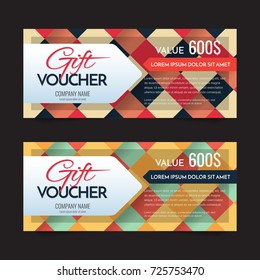 Gift Voucher Vector background for banner, poster, flyer