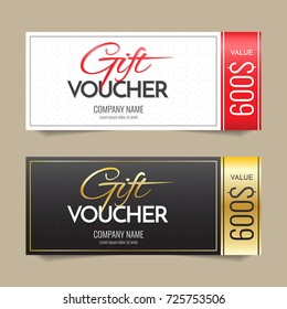 Gift Voucher Vector background for banner, poster, flyer