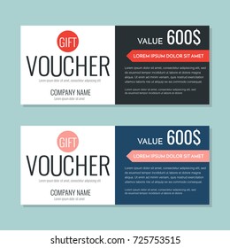 Gift Voucher Vector background for banner, poster, flyer