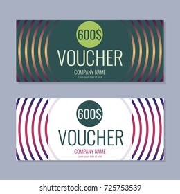 Gift Voucher Vector background for banner, poster, flyer
