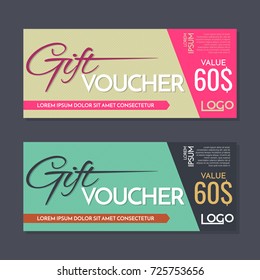 Gift Voucher Vector background for banner, poster, flyer