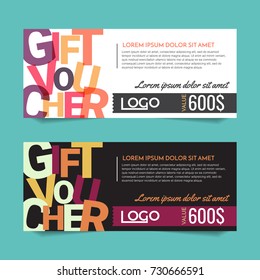 Gift Voucher Vector background for banner, poster, flyer